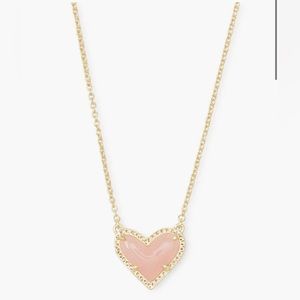 Kendra Scott pink heart necklace